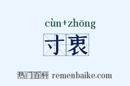 寸衷是什么意思的图片
